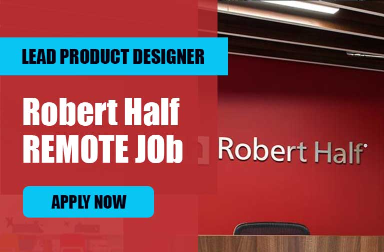 Lead Product Designer Work (Remote) at Robert Half